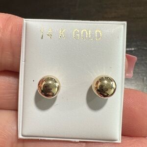 14K Gold Stud Earrings